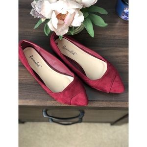 Suede flats